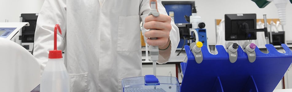 Science equipment in use